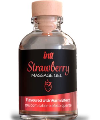 INTT MASSAGE & ORAL SEX - GEL DE MASSAGEM HOT EFFECT SABOR DE MORANGO