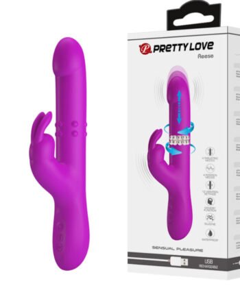 PRETTY LOVE - VIBRADOR REESE COM ROTAO ROXA