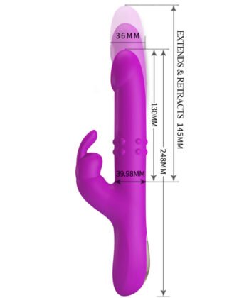 PRETTY LOVE - VIBRADOR REESE COM ROTAÇÃO ROXA - Imagem 4