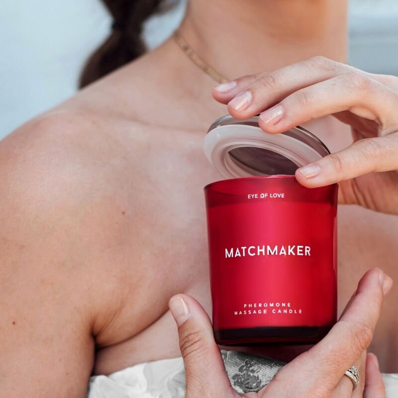 EYE OF LOVE - VELA DE MASSAGEM DIAMANTE VERMELHO MATCHMAKER ATTRACT HIM 150 ML - Imagem 4