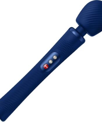 FUN FACTORY - VIM SILICONE RECHARGEABLE VIBRATING WEIGHTED RUMBLE WAND MIDNIGHT BLUE