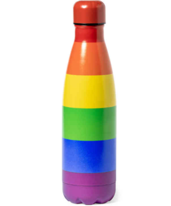 PRIDE - AQUECEDOR DE GUA METLICO COM BANDEIRA LGBT