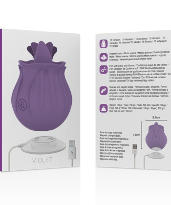 INTENSE - VIOLET CLITORIS STIMULATOR 10 VIBRATIONS LILÁS - Imagem 3