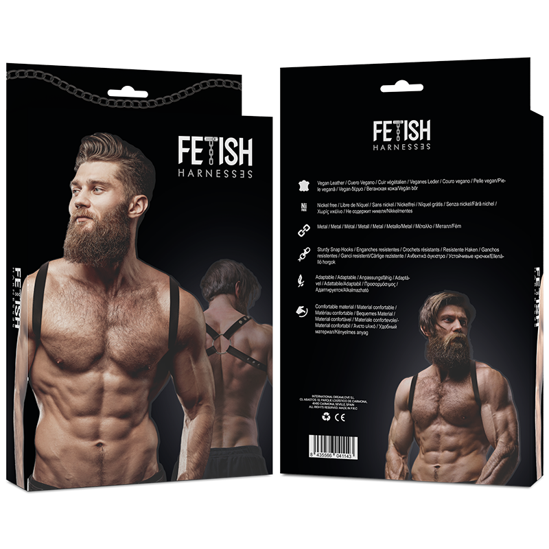 FETISH SUBMISSIVE ATTITUDE - ARREIO DE COSTAS DE COURO ECOLÓGICO MASCULINO - Image 2