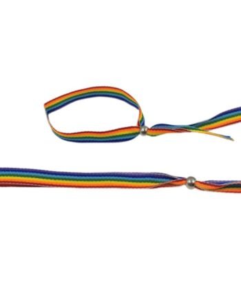 PRIDE - PULSEIRA DE BOLA DE PRATA BANDEIRA LGBT