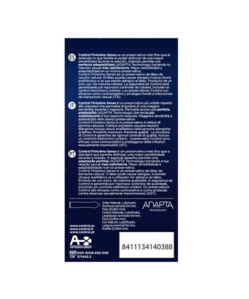 Visão alternativa de CONTROL - ADAPTA SENSO CONDOMS 12 UNITS