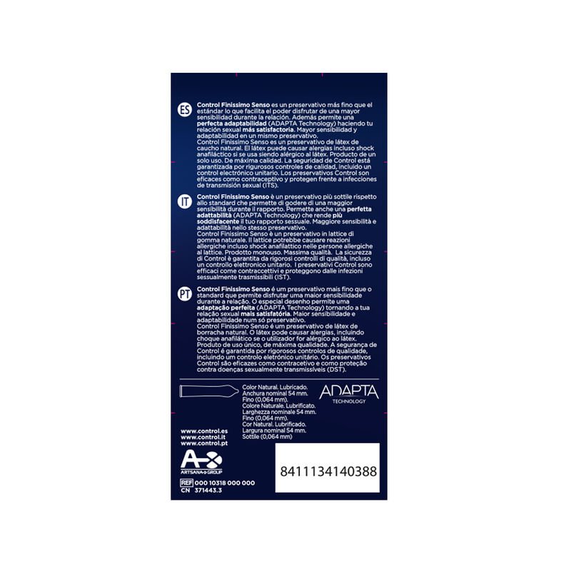 CONTROL - ADAPTA SENSO CONDOMS 12 UNITS - Imagem 2