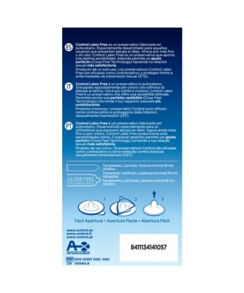 Visão alternativa de CONTROL - FREE SIN LATEX CONDOMS 5 UNITS