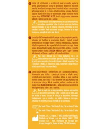 Visão alternativa de CONTROL - GEL LUBRIFICANTE LUB CHOCOLATE 75 ML