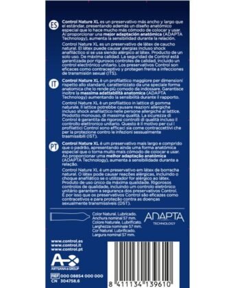 Visão alternativa de CONTROL - ADAPTA NATURE XL CONDOMS 12 UNITS