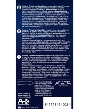 Visão alternativa de CONTROL - FINISSIMO ORIGINAL 6 UNIDADES