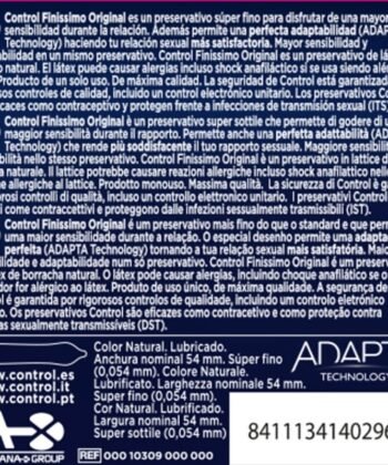 Visão alternativa de CONTROL - PRESERVATIVOS FINISSIMO 3 UNIDADES