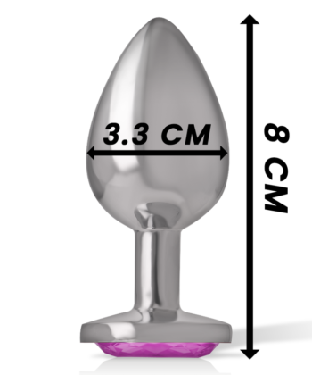 Alternative view of INTENSE - PLUG ANAL DE ALUMÍNIO METAL CORAO ROSA TAMANHO M