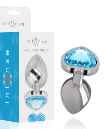 INTENSE - PLUG ANAL DE METAL DE ALUMÍNIO AZUL CORAO TAMANHO S