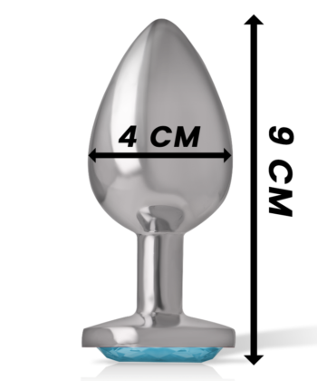 Alternative view of INTENSE - PLUG ANAL DE ALUMÍNIO METAL CORAO AZUL TAMANHO L