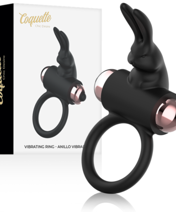 COQUETTE CHIC DESIRE - ANEL COM VIBRADOR PRETO/ OURO