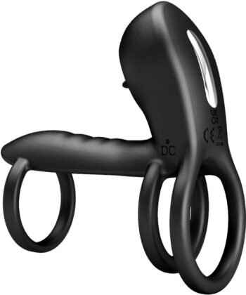 PRETTY LOVE - BAINHA DE PÉNIS JAMMY 12 VIBRAÇÕES COM LÍNGUA DE SILICONE RECARREGÁVEL - Imagem 4