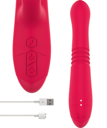 INTENSE - VIBRADOR UP & DOWN RECARREGÁVEL DUA MULTIFUNO COM LÍNGUA VERMELHA - Image 3