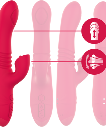 INTENSE - VIBRADOR UP & DOWN RECARREGÁVEL DUA MULTIFUNO COM LÍNGUA VERMELHA - Image 5