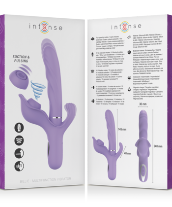 Visão alternativa de INTENSE - VIBRADOR DE SUCÇÃO MULTIFUNCIONAL BILLIE RECARREGÁVEL COM BOTÃO ROXO