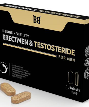 BLACK BULL - ERECTMEN & PODER DE TESTOSTERIDA E TESTOSTERONA PARA HOMENS 10 CÁPSULAS