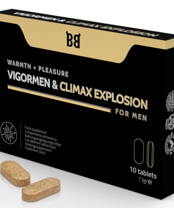 BLACK BULL - VIGORMEN & CLIMAX EXPLOSION MAIOR PRAZER PARA HOMENS 10 CÁPSULAS