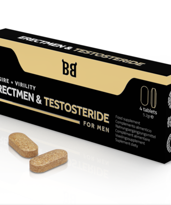 BLACK BULL - ERECTMEN & PODER DE TESTOSTERIDA E TESTOSTERONA PARA HOMENS 4 CÁPSULAS