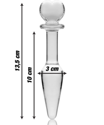 Alternative view of NEBULA SERIES BY IBIZA - PLUG ANAL MODELO 7 VIDRO BOROSILICADO 13,5 X 3 CM ROSA