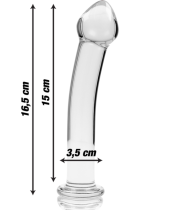 NEBULA SERIES BY IBIZA – modelo 11 dildo vidro borossilicato 16 X 3 CM rosa - Image 3