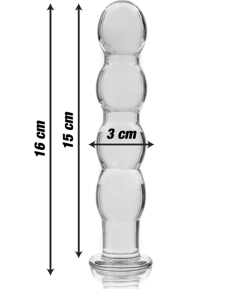 Visão alternativa de NEBULA SERIES BY IBIZA - MODELO 10 DILDO VIDRO BOROSILICADO 16,5 X 3,5 CM ROSA
