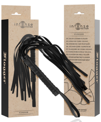 INTENSE - FETISH FLOGGER DE COURO VEGANO