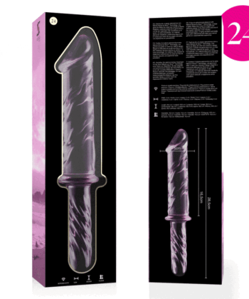 Alternative view of NEBULA SERIES BY IBIZA - MODELO 24 DILDO VIDRO BOROSILICADO 28,5 X 5 CM ROSA