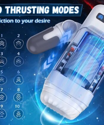 GAME CUP - MASTURBADOR DE VIBRAÇÃO DE IMPULSO COM FUNÇÃO DE AQUECIMENTO E SUPORTE MÓVEL - PRETO - Imagem 4
