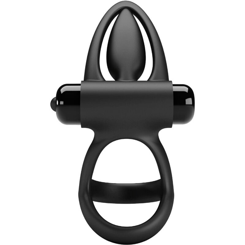 PRETTY LOVE - ANEL VIBRANTE 10 VIBRAÇÕES SILICONE PRETO - Imagem 5
