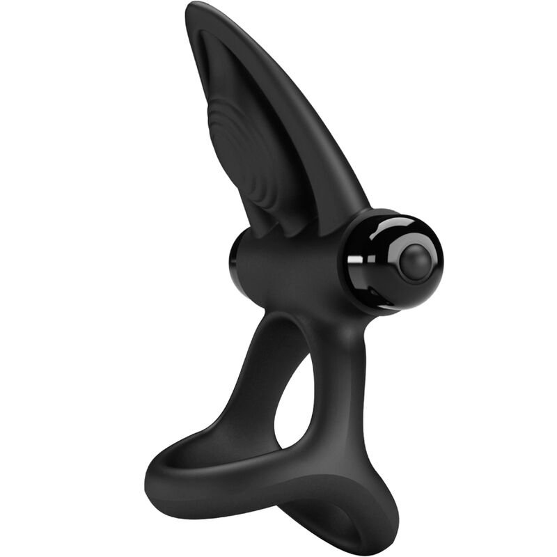 PRETTY LOVE - ANEL VIBRANTE 10 VIBRAÇÕES SILICONE PRETO - Imagem 4