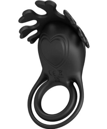PRETTY LOVE - ANEL VIBRADOR RUBEN 7 VIBRAÇÕES SILICONE PRETO