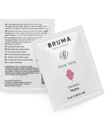 BRUMA - GEL DESLIZANTE DE ALOE VERA SABOR DOCES 6 ML