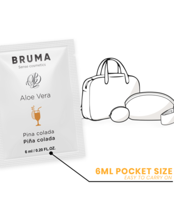 BRUMA - GEL DESLIZANTE DE ALOE VERA SABOR PINA COLADA 6 ML - Imagem 3