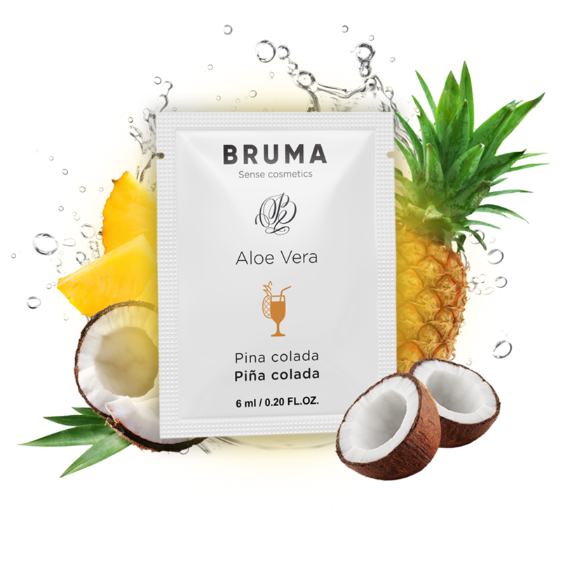 BRUMA - GEL DESLIZANTE DE ALOE VERA SABOR PINA COLADA 6 ML - Imagem 5