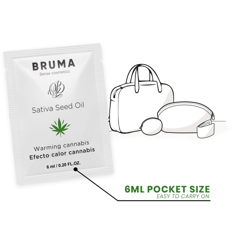 BRUMA - SATIVA SEED OIL SLIDING GEL AQUECEDOR SABOR CANNABIS 6 ML - Image 5