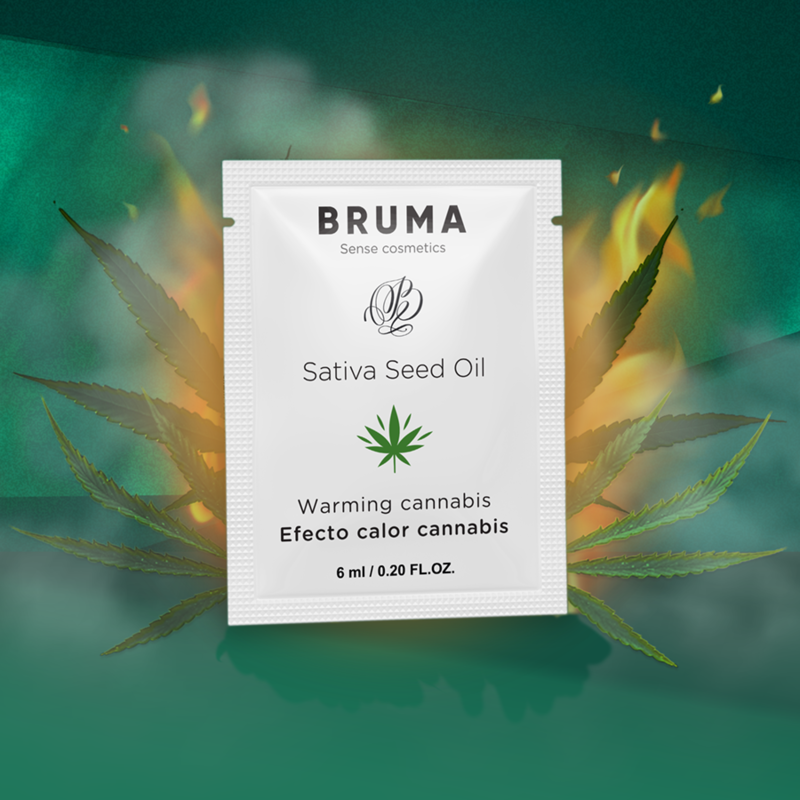 BRUMA - SATIVA SEED OIL SLIDING GEL AQUECEDOR SABOR CANNABIS 6 ML - Image 2