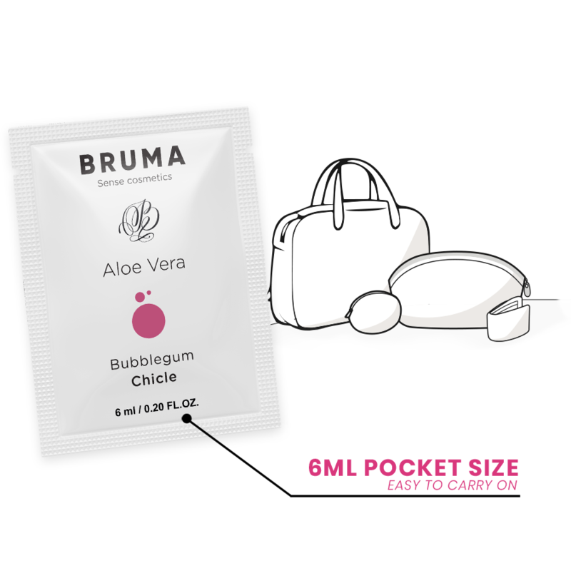 BRUMA - GEL DESLIZANTE DE ALOE VERA SABOR BUBBLEGUM 6 ML - Image 4