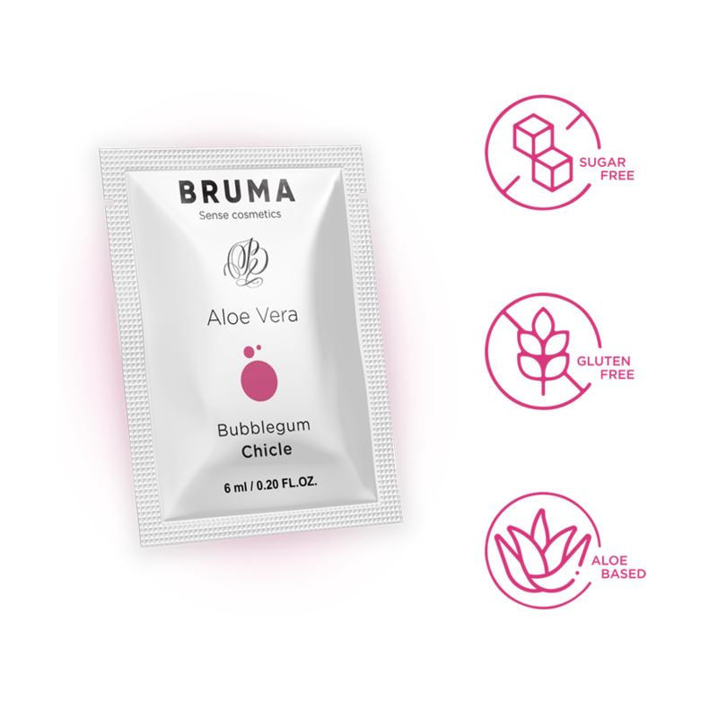 BRUMA - GEL DESLIZANTE DE ALOE VERA SABOR BUBBLEGUM 6 ML - Image 2