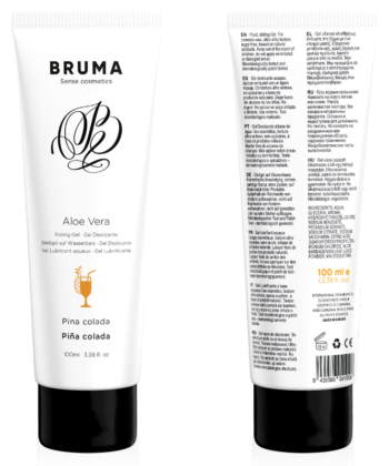 BRUMA - GEL DESLIZANTE DE ALOE VERA SABOR PINA COLADA 100 ML