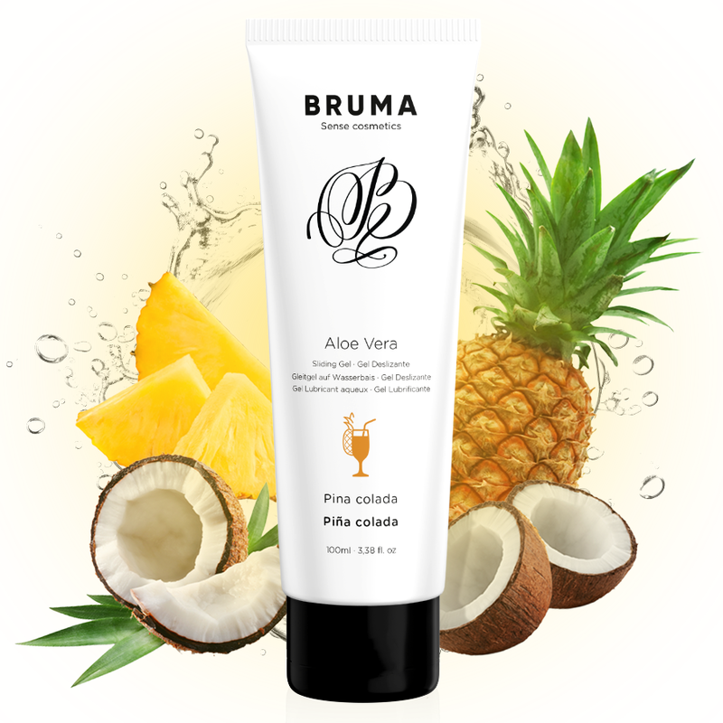 BRUMA - GEL DESLIZANTE DE ALOE VERA SABOR PINA COLADA 100 ML - Imagem 3