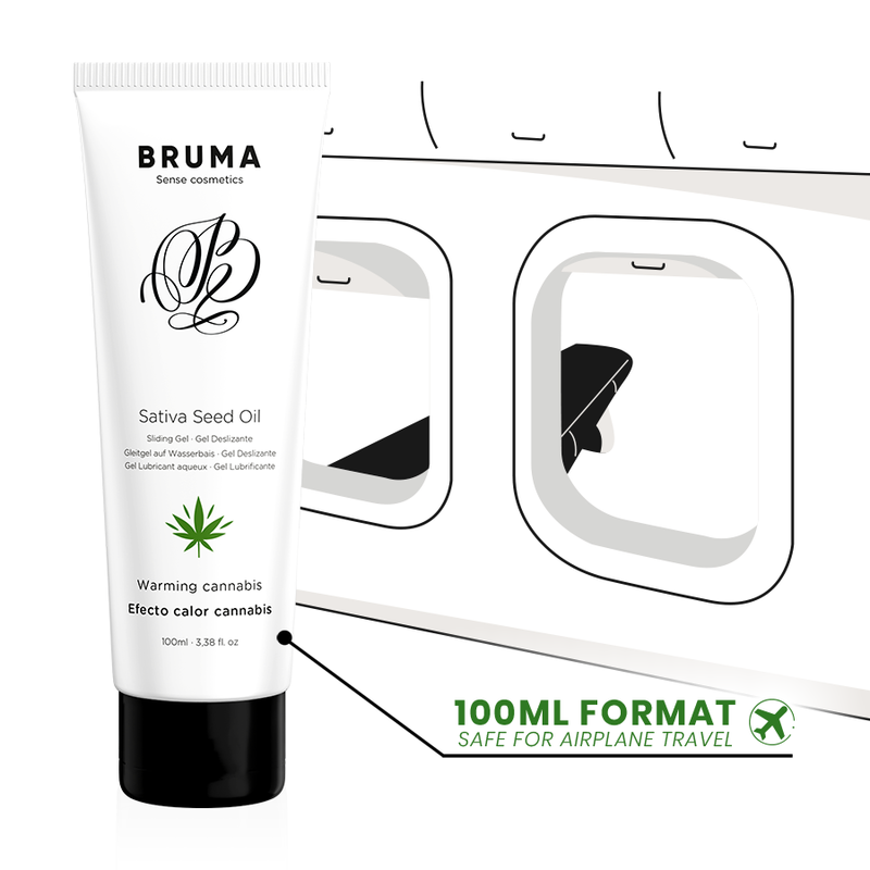 BRUMA - SATIVA SEED OIL SLIDING GEL AQUECEDOR SABOR CANNABIS 100 ML - Image 5