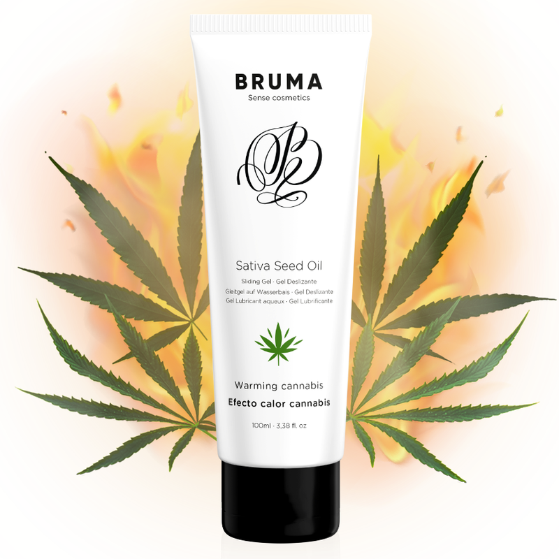 BRUMA - SATIVA SEED OIL SLIDING GEL AQUECEDOR SABOR CANNABIS 100 ML - Image 3