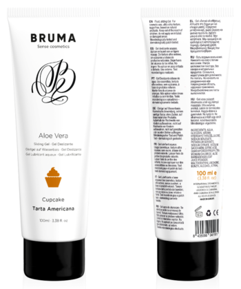 BRUMA - GEL DESLIZANTE DE ALOE VERA SABOR CUPCAKE 100 ML