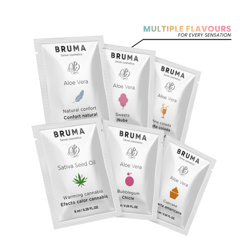 BRUMA - GEL DESLIZANTE DE ALOE VERA SABOR PINA COLADA 6 ML - Imagem 4