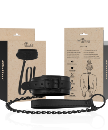 INTENSE - FETISH COLAR DE COURO VEGANO